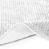 RESTILO mata vonios shiny chenille BATI spalva balta styl skandynawski 60x90