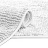 RESTILO mata vonios shiny chenille BATI spalva balta styl skandynawski 60x90