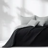 Dvipusė lovatiesė AmeliaHome SOFTA 220 x 240 cm, spalva: pilka/juoda