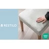 RESTILO SENTO cover, pilkas, plain, classic style, velour material type