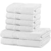 Rankšluostis Rankšluosčių rinkinys 2 vnt. 70x140 ir 4 vnt. 50x100 balti