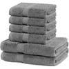 Rankšluostis Rankšluosčių rinkinys 2 vnt. 70x140 ir 4 vnt. 50x100 pilkos spalvos