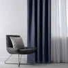 Aksominė užuolaida su kilpomis AmeliaHome 140 × 270 cm, tamsiai mėlyna