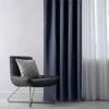 Curtain BLACKOUT color indigo style classic tape blackout 140x270 AmeliaHome