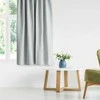 RESTILO zasłona BLACKOUT spalva jasny pilka gładki szarfa upinająca styl klasyczny przelotki Sidabrinė materiał blackout 140x175