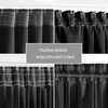 Naktinė užuolaida AmeliaHome BLACKOUT 140X245 cm, 1 vnt., juosta/kabliukai, spalva: juoda