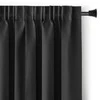 RESTILO zasłona BLACKOUT spalva juoda szarfa upinająca styl klasyczny taśma materiał blackout 140x245
