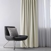 Aksominė užuolaida su kilpomis Blackout AmeliaHome 285 × 250 cm, kreminė