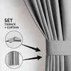 RESTILO blackout curtain, plain classic pilkas, classic style, fabric tieback, sidabrinis eyelets, heavyweight blackout fabric, 140 × 245 cm