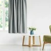 RESTILO blackout curtain, plain classic pilkas, classic style, fabric tieback, sidabrinis eyelets, heavyweight blackout fabric, 140 × 245 cm