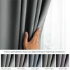 RESTILO blackout curtain, plain classic pilkas, classic style, fabric tieback, sidabrinis eyelets, heavyweight blackout fabric, 140 × 245 cm