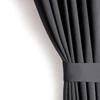 RESTILO BLACKOUT curtain, steel pilkas, plain, classic, tie-back, classic style, multifunctional tape, material: heavy blackout, 200 x 280 cm
