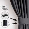RESTILO BLACKOUT curtain, steel pilkas, plain, classic, tie-back, classic style, multifunctional tape, material: heavy blackout, 200 x 280 cm