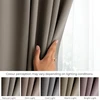 RESTILO BLACKOUT curtain — beige, plain, classic, includes tieback. Classic style. Multifunctional tape. Heavy blackout fabric. 285 × 240 cm.