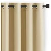 Užuolaida su žiedais 180 g/m² smėlio spalvos
