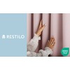 Užuolaida su žiedais rausvos spalvos