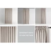 RESTILO VELVET curtain, warm beige, plain, Glamour style, tieback sash, multi-functional tape, velvet fabric, 200 x 260 cm
