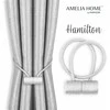 AmeliaHome Hamilton baltos užuolaidos, 2 vnt