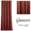 Naktinė užuolaida su žiedais AmeliaHome Glamour, 140X250 cm, spalva: vyno