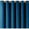 Homede Užuolaidos chenille 140×175 cm tamsiai mėlynos