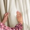 Užuolaida su daugiafunkce bangų juostele smėlio spalvos velvetas