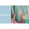 Užuolaidų komplektas su dirželiu iš veliūro mėtų spalvos