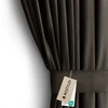 Užuolaidos VELVET spalva ruda styl klasyczny przelotki Sidabrinė materiał velvet 140x270 AmeliaHome
