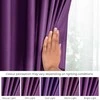 CLASSIC Užuolaidos VELVET spalva violetinė stiliaus klasikinė juosta medžiagos tipas - tekstilė aksomas 140x270 AmeliaHome