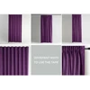 CLASSIC Užuolaidos VELVET spalva violetinė stiliaus klasikinė juosta medžiagos tipas - tekstilė aksomas 140x245 AmeliaHome