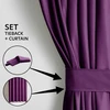 CLASSIC Užuolaidos VELVET spalva violetinė stiliaus klasikinė juosta medžiagos tipas - tekstilė aksomas 140x245 AmeliaHome