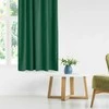 Homede Užuolaidos veliūrinės su klostėmis 200 × 245 cm tamsiai žalia