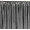 Homede Užuolaida 135×300 cm aksominė tamsiai pilka