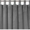 Homede Užuolaidos aksominės su kilpomis 530 × 225 cm anglies spalvos