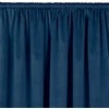 Homede Užuolaidos 135×300 cm iš aksomo tamsiai mėlynos