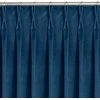 Homede Užuolaidos 135×300 cm iš aksomo tamsiai mėlynos VELVET FLEX