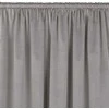 Homede Užuolaidos su tuneliu, veliūrinės, pilkos, 200×175 cm