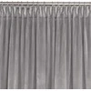 Homede Užuolaidos 135×300 cm aksominio audinio pilkos spalvos