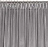 Homede Užuolaidos aksominės pilkos 400×300 cm VELVET PLEAT D 75