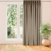 Homede Užuolaidos aksominio audinio smėlio spalvos 135×300 VELVET FLEX