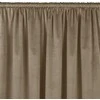 Homede Užuolaidos aksominio audinio 135×270 cm smėlio spalvos