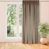Homede Užuolaidos 400×225 cm smėlio spalvos aksomas VELVET FLEX 95