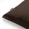 Tamsiai rudas džersio užvalkalas 40x80 - kampo detalė