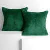 DecoKing Pagalvės užvalkalas 45×45 cm tamsiai žalia HENRY