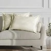 AmeliaHome Užvalkalai 50×70 iš aksomo kreminės spalvos AH