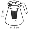 Stiklinis arbatinukas su sieteliu Tescoma 1.7L