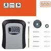 BLACK &amp; DECKER Juodas &amp; DECKER RAKINAMA RAKINĖ DĖŽUTĖ SU 4 SKAITMENŲ KODU Juodas + DECKER 239941