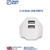 Blue TRAVEL Mėlynas TINKLO ĮKROVIKLIS 2 USB UK