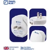 Blue TRAVEL Mėlynas TINKLO ĮKROVIKLIS 2 USB - JAV