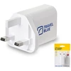 Blue TRAVEL Mėlynas TINKLO ĮKROVIKLIS 2 USB UK