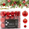 Christmas Gifts EDELMAN BOMBKA DEKORACYJNA PLASTIKOWA BEZPIECZNA 46SZT RAUDONA MICA